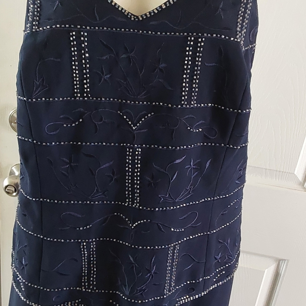 Elegant‎ Navy Two-Piece Evening Dress Set Size 18W & 20W - Picture 5 of 7
